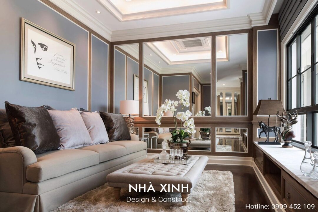 Mẫu Nội Thất Biệt Thự Thiết Kế Ấn Tượng Phong Cách Hiện Đại Kết Hợp Cổ Điển - Hình ảnh 7