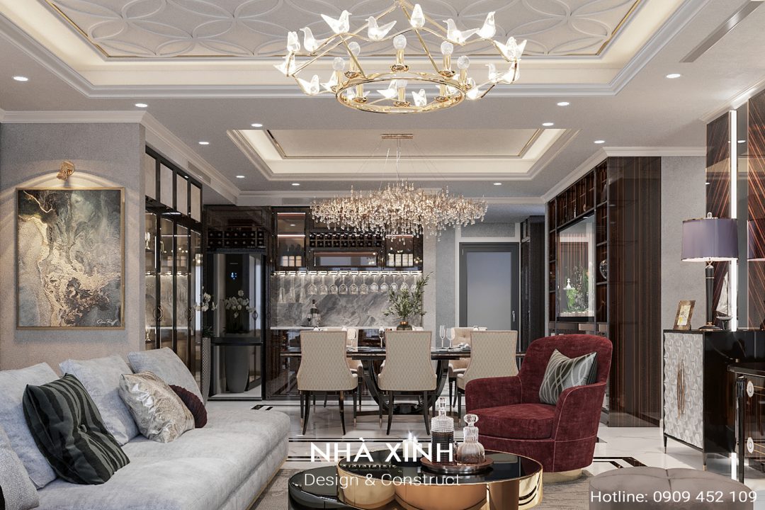 Thiết Kế Nội Thất Penthouse Phong Cách Traditional | Anh Hưng